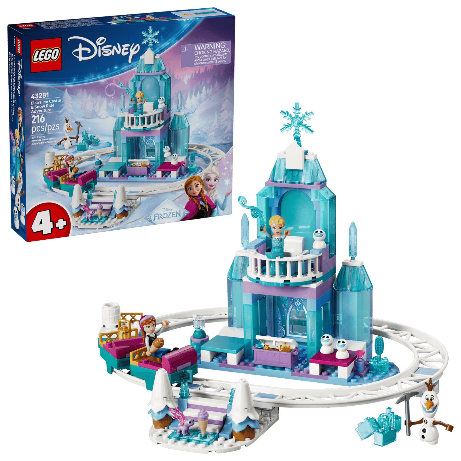 Lego Disney 43281 Castillo De Hielo De Elsa Y Aventura En La Nieve (2)
