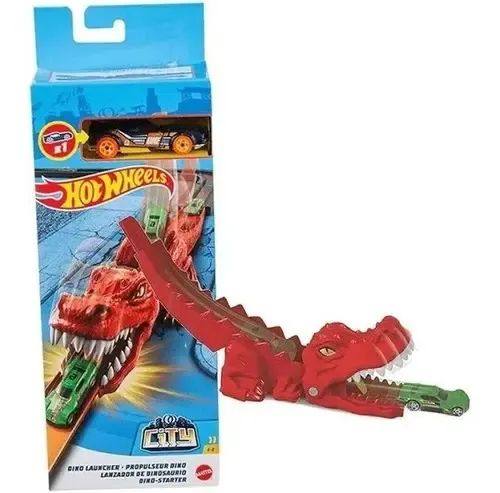 Mattel Hot Wheels City Gvf41 Lanzador De Carritos Dino