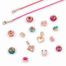 Make It Real Diy 1708 Pulseras Con Dijes Halo Bonita En Rosa