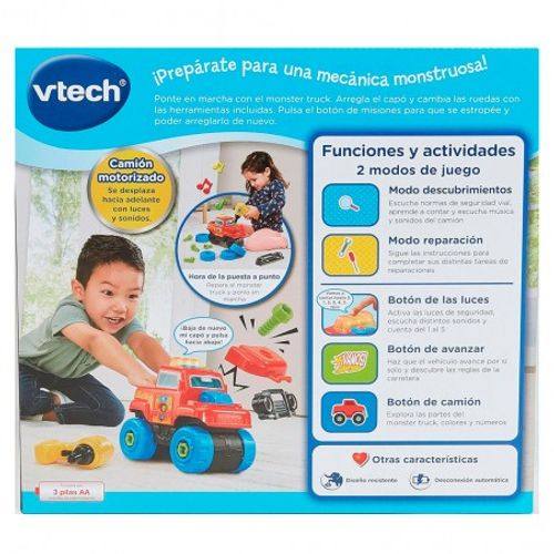 Vtech Baby 80-576322 Monster Truck Arma Y Repara