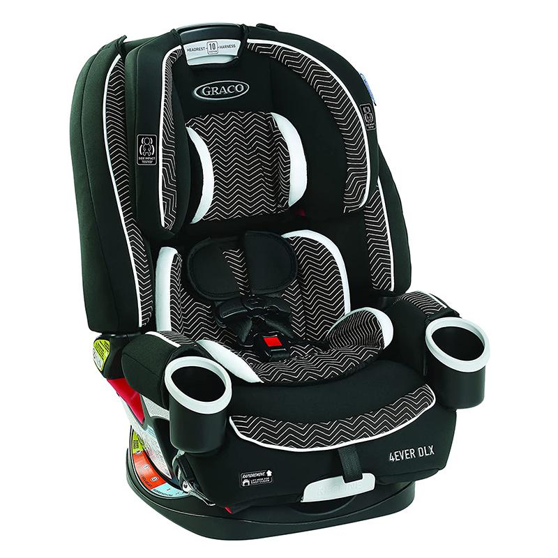 Porta Bebe Para Vehiculo Graco 4Ever Dlx Zagg Negro/Blanco