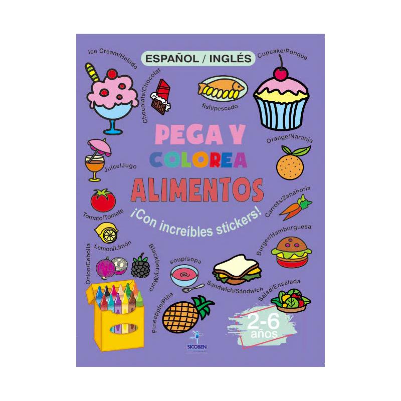 KADI Libro Pega Y Colorea Alimentos  (Asst 2/4)