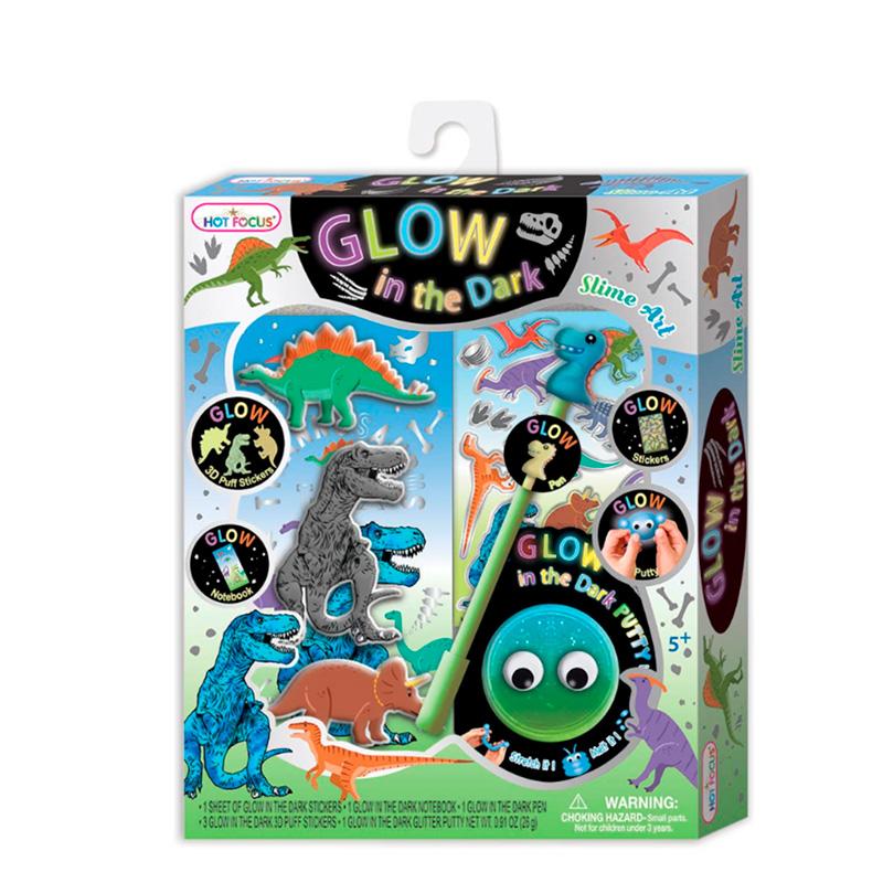 Hot Focus 263Ndi Dino Slime Art Glow In The Dark