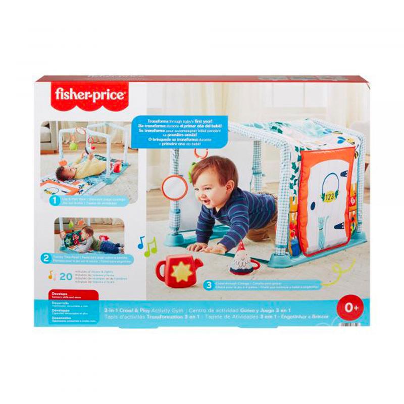 Mattel Fisher Price Hjk45 Gimnasio De Actividades Para Jugar Y Gatear 3 En 1