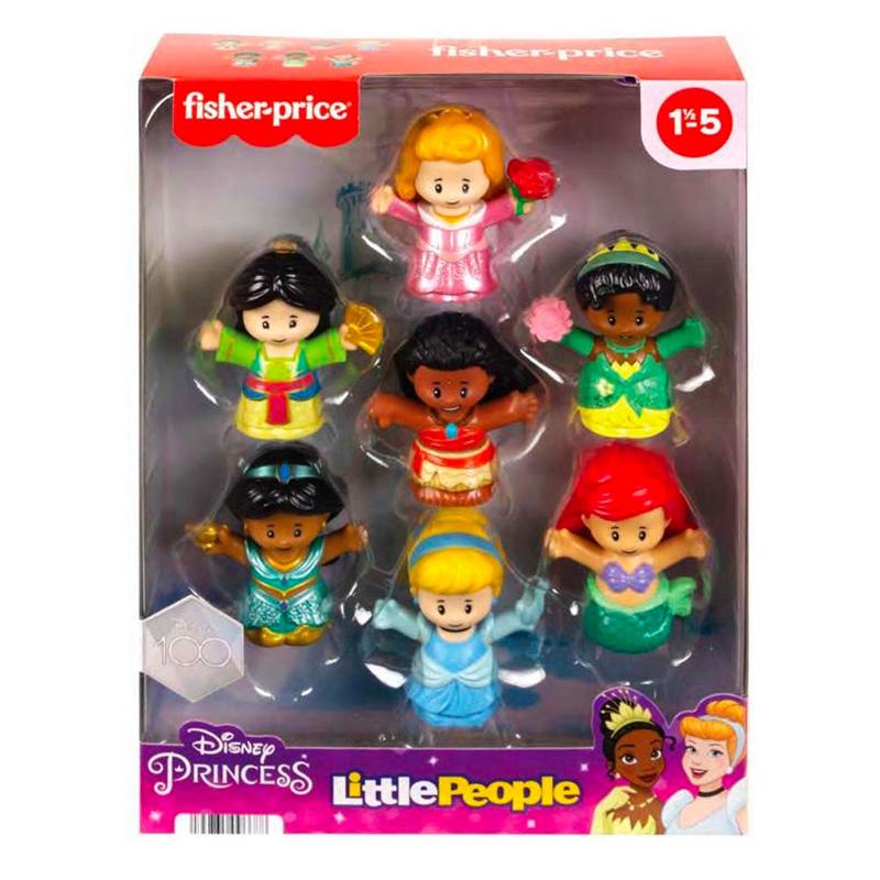 Mattel Fisher Price Hjw75 Little People 7 Pack Princesas Disney