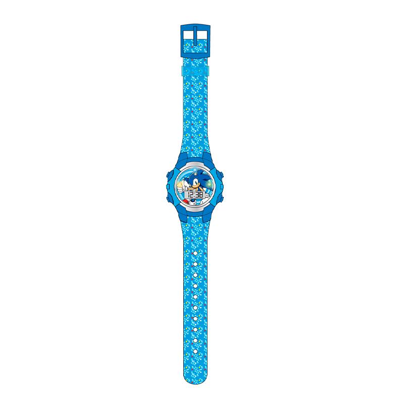 Spin Master Sonic Snc4036 Reloj Lcd Parpadeante Correa Azul
