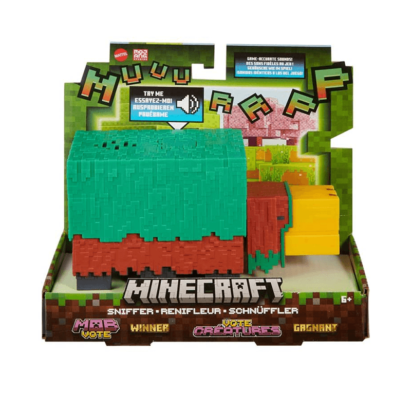 Mattel Minecraft Hxm85 Figura De Acción Con Sonido De Minecraft Mob Vote Sniffer