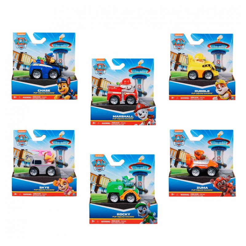 Spin Master Paw Patrol 6070433 Set Figura Core Pup Squad X1 Rescue Racer Surtido