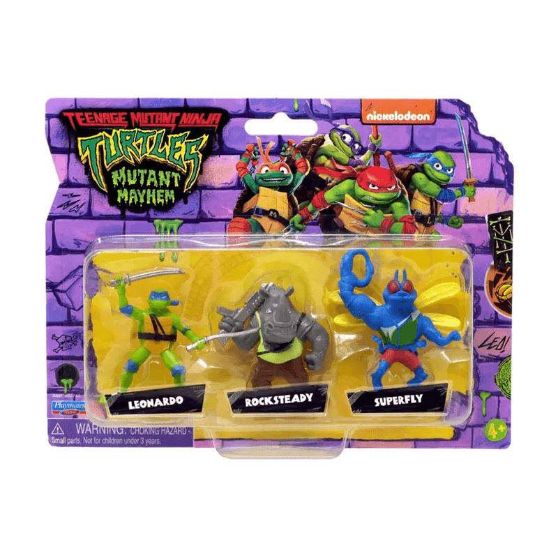 Playmates Toys Tortugas Ninja 83740 Mini Figura X3 Surtido
