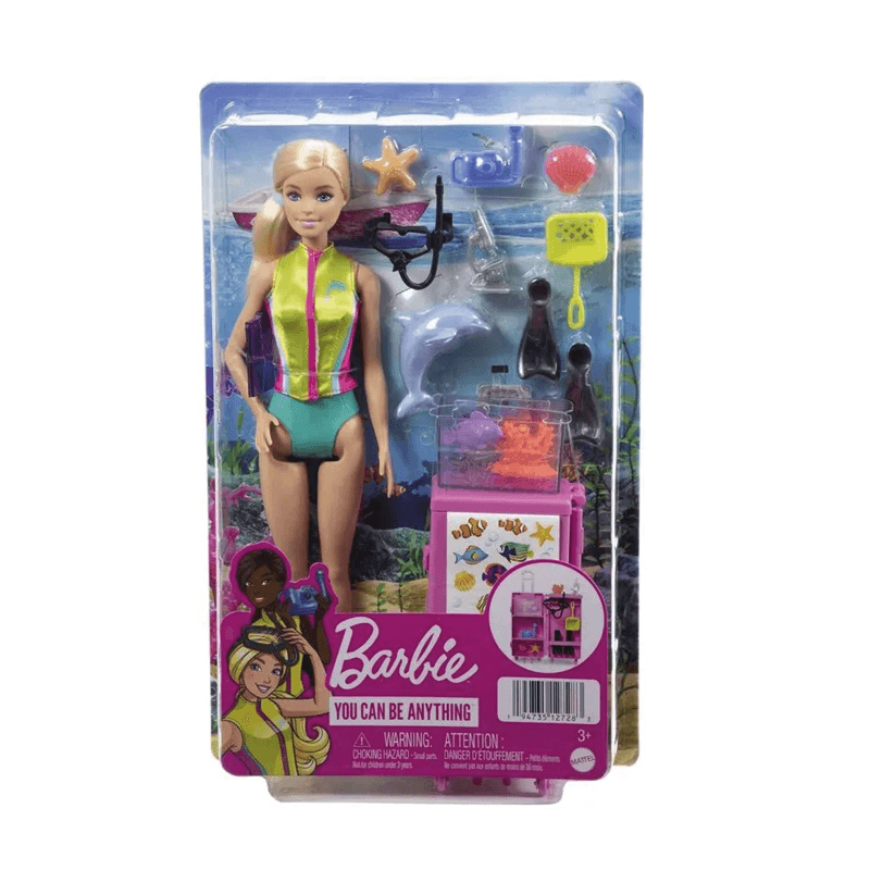 Mattel Barbie Hmh26 Muñeca Set Bióloga Marina
