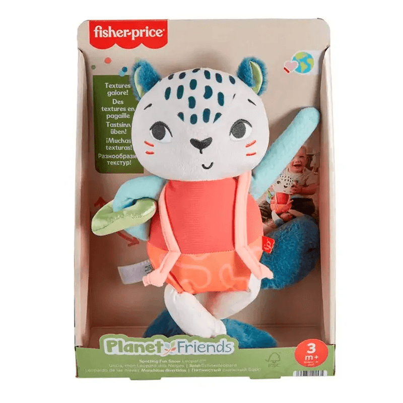 Mattel Fisher Price Hkd64 Peluche De Leopardo De Nieve