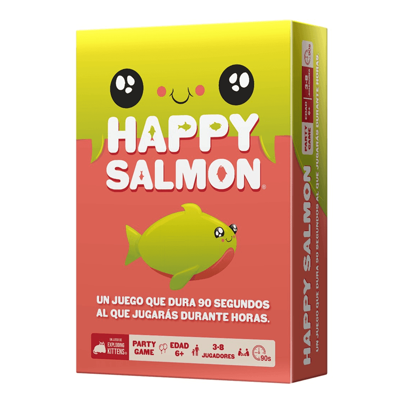 Exploding Kittens Llc  Ekisalm01Es Juego De Mesa Happy Salmon Spanish