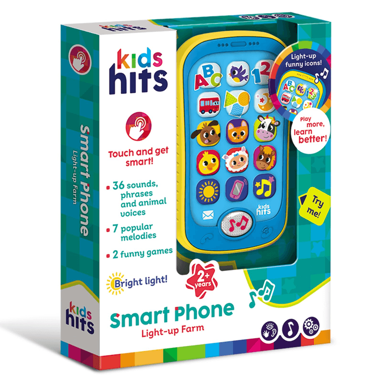 Kids Hits  Kh03-001 Telefono Inteligente Con Sonidos De Animales