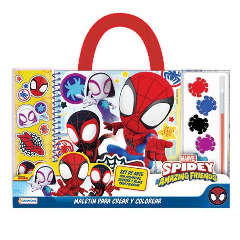Tapimovil Disney Vsp13208 Maletín Para Crear Y Colorear De Spidey Y Sus Amigos