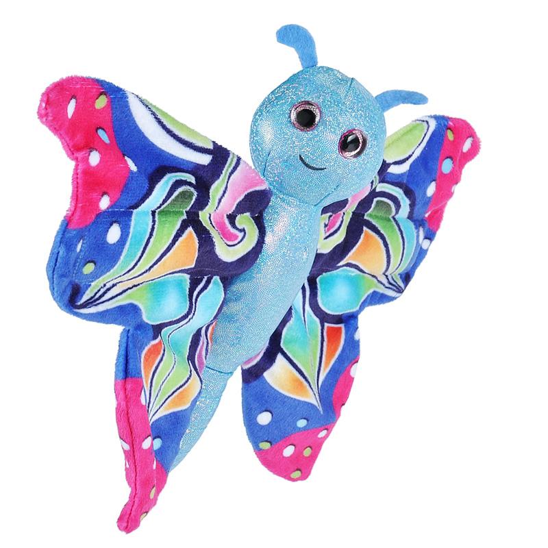 Wild Republic Hug'Ems 21411 Peluche Mariposa Azul 8 Plg