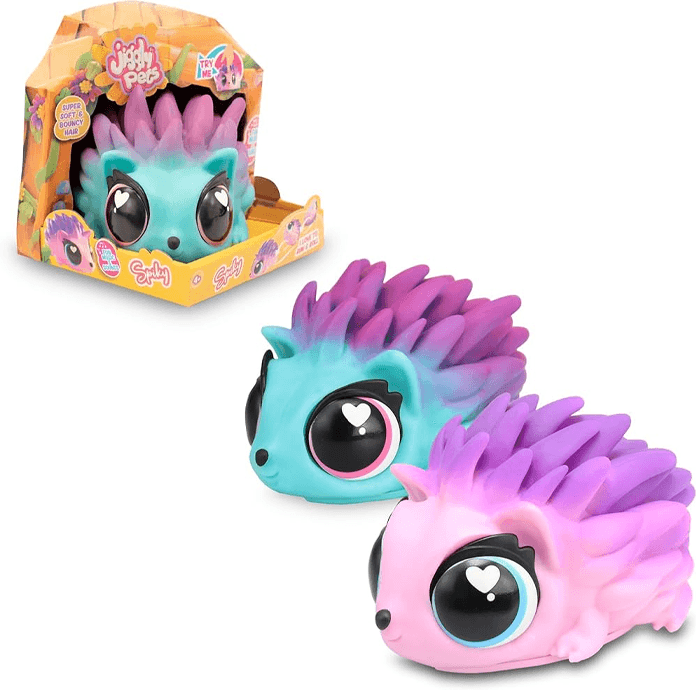 Eolo Toys Jp015-Pi Peluche Tipo Erizo Que Corre Y Suena Melodias Jiggly Pets