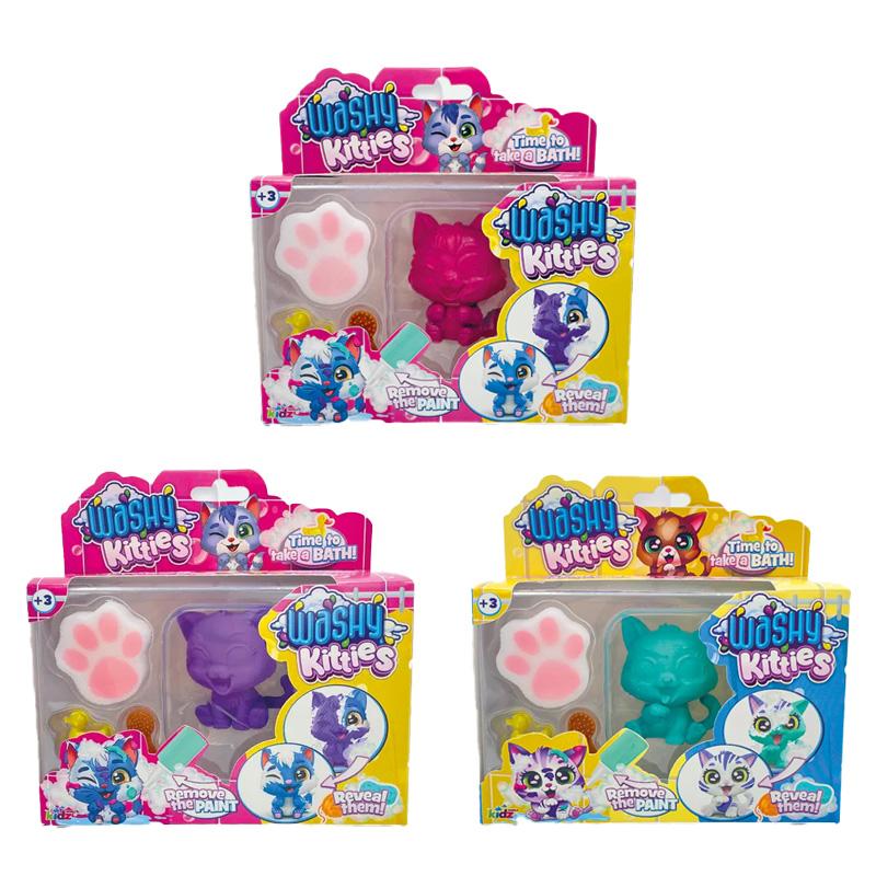 Nasa K02Wfk02 Washy Friends Gatitos + Accesorios Caja De Ventana / 3 Surtidos