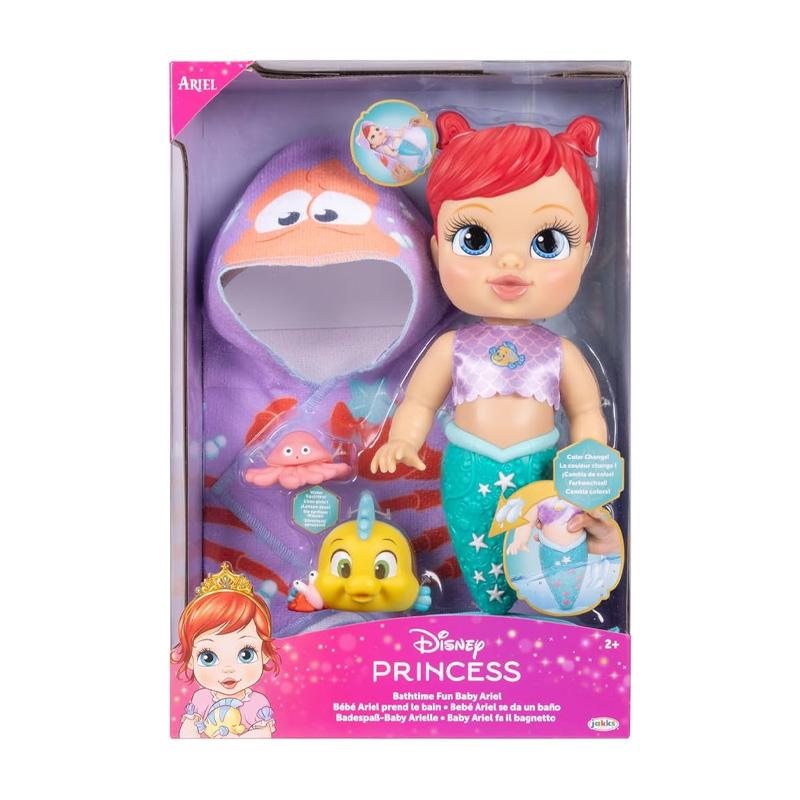 Jakks Pacific Disney Princesas 238464-V1 Muneca Hora Del Bano F25 En Caja Con Ventana