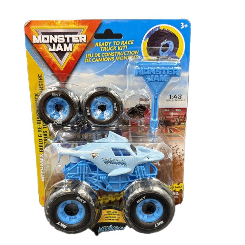 Spin Master Monster Jam 5004478 Mechanix 1 43 Construye Y Reconstruye Megalodon