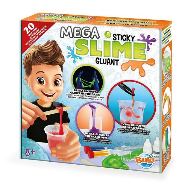Buki France Mega Slime 2160 Pegajoso 20 Experimentos
