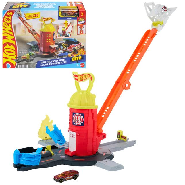 Mattel Hot Wheels Jhl95  City Estacion De Bomberos