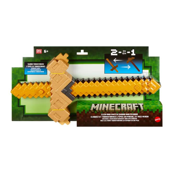 Mattel Minecraft Jkc15 Juego De Rol Espada Y Pico