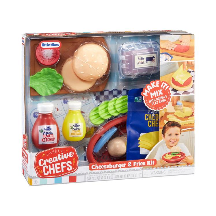 Mga Entertainment Creative Chef 643194-Euc Playset De Masa Moldeable Comida Hamburguesa Y Papas