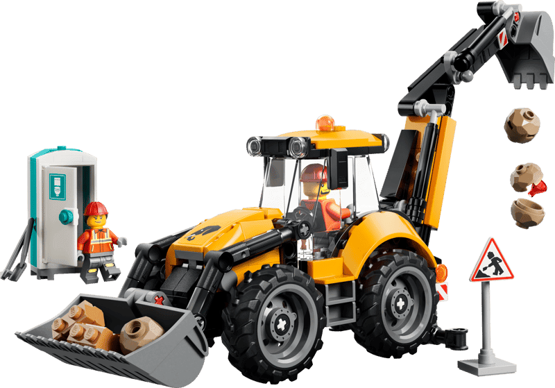 Lego City 60480 Cargadora Retroexcavadora Amarilla