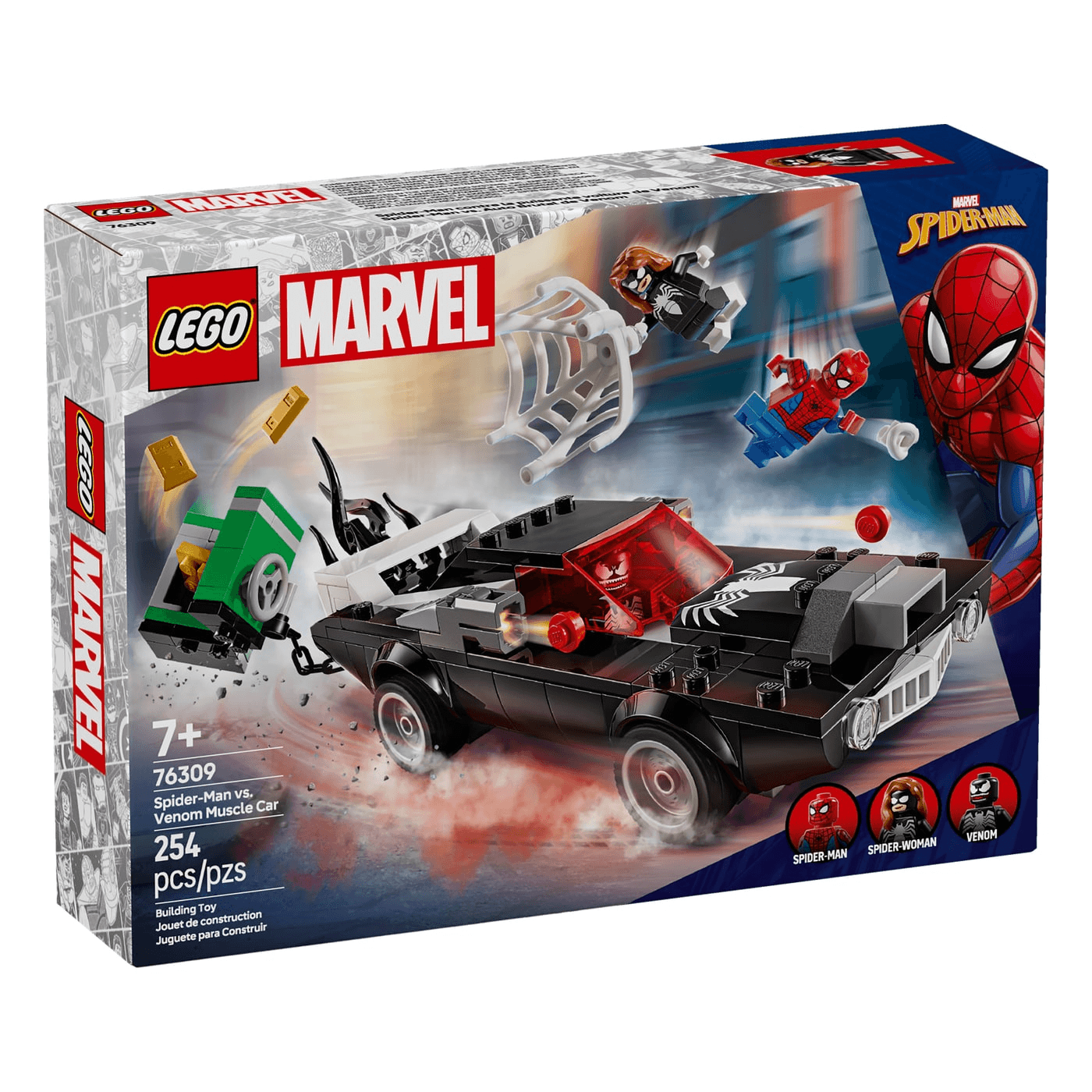 Lego Marvel 76309 Spider-Man Vs Venom Un Auto Deportivo