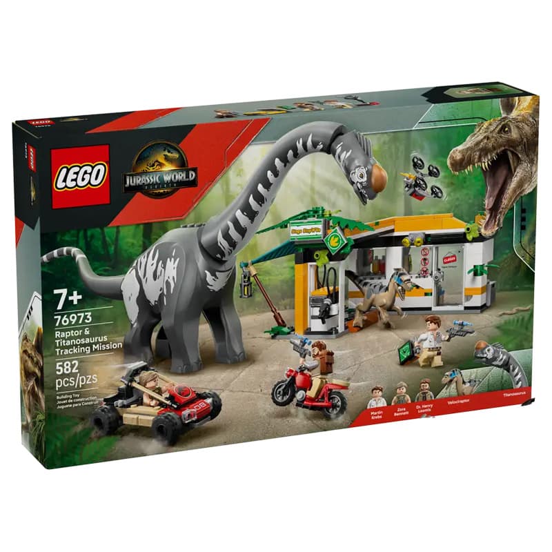 Lego Jurassic World 76973 MisiÑn De Seguimiento: Raptor Y Titanosaurus