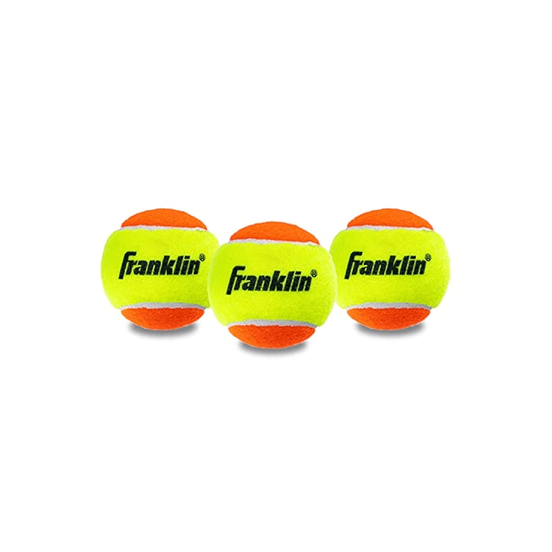 Franklin Sport 53966 Pelotas De Tenis Para Principiantes (Naranja) - Paquete De 3