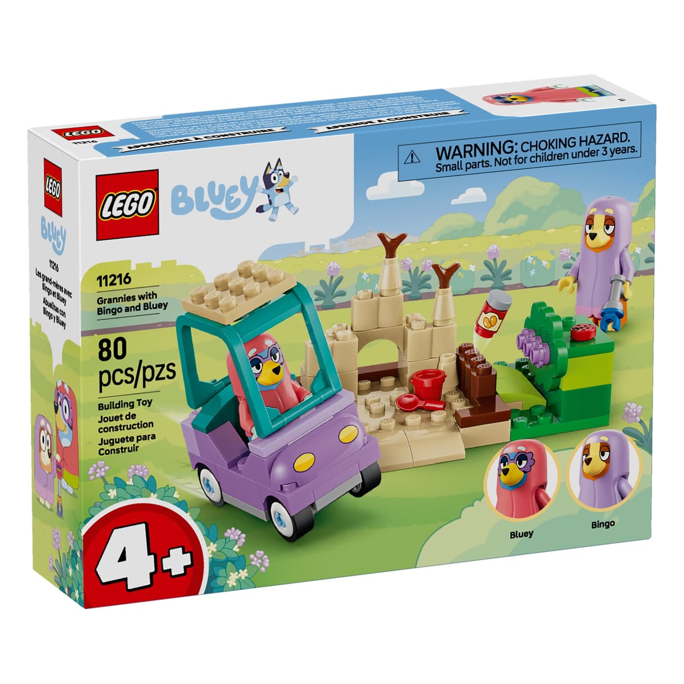 Lego Bluey 11216 Abuelas Con Bingo Y Bluey