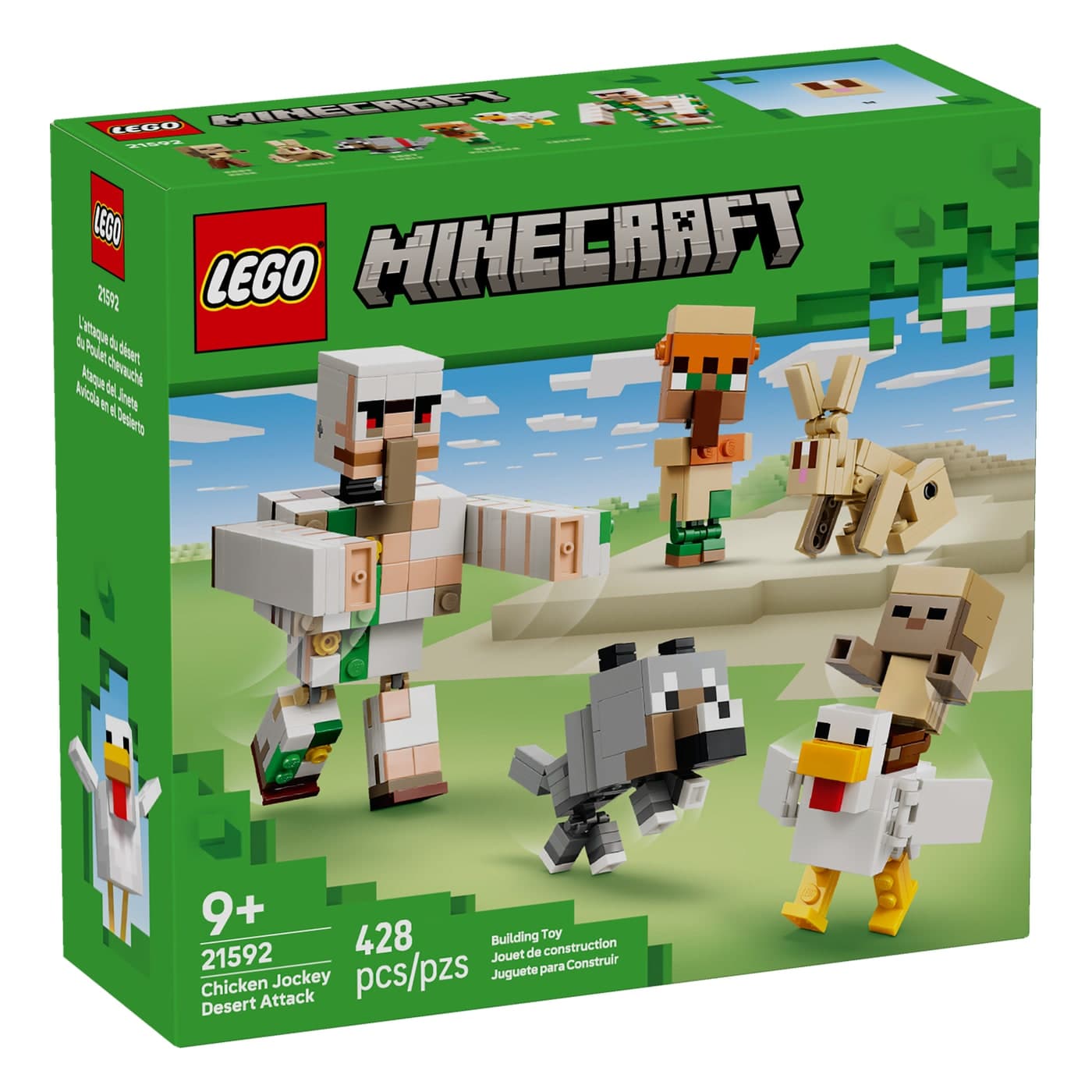 Lego Minecraft 21592 Ataque Del Jinete Avicola En El Desierto
