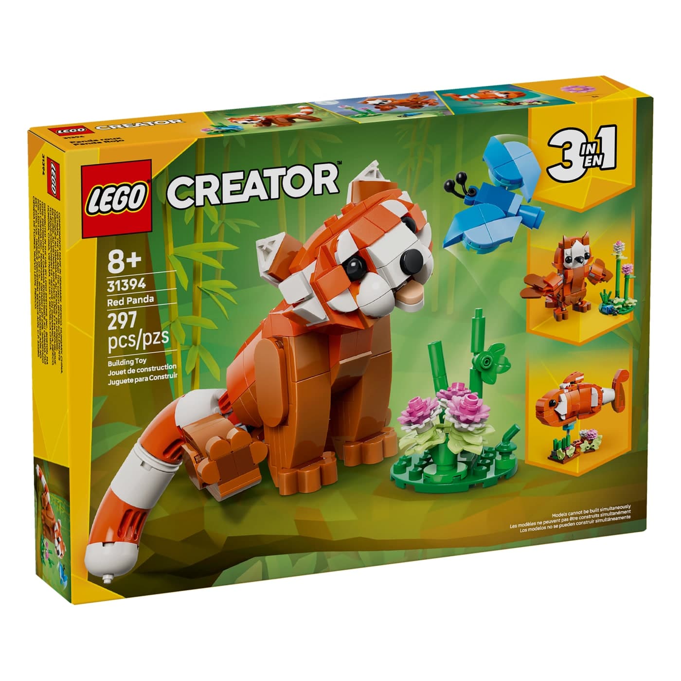 Lego Creator 31394 Simpaticos Animales: Panda Rojo