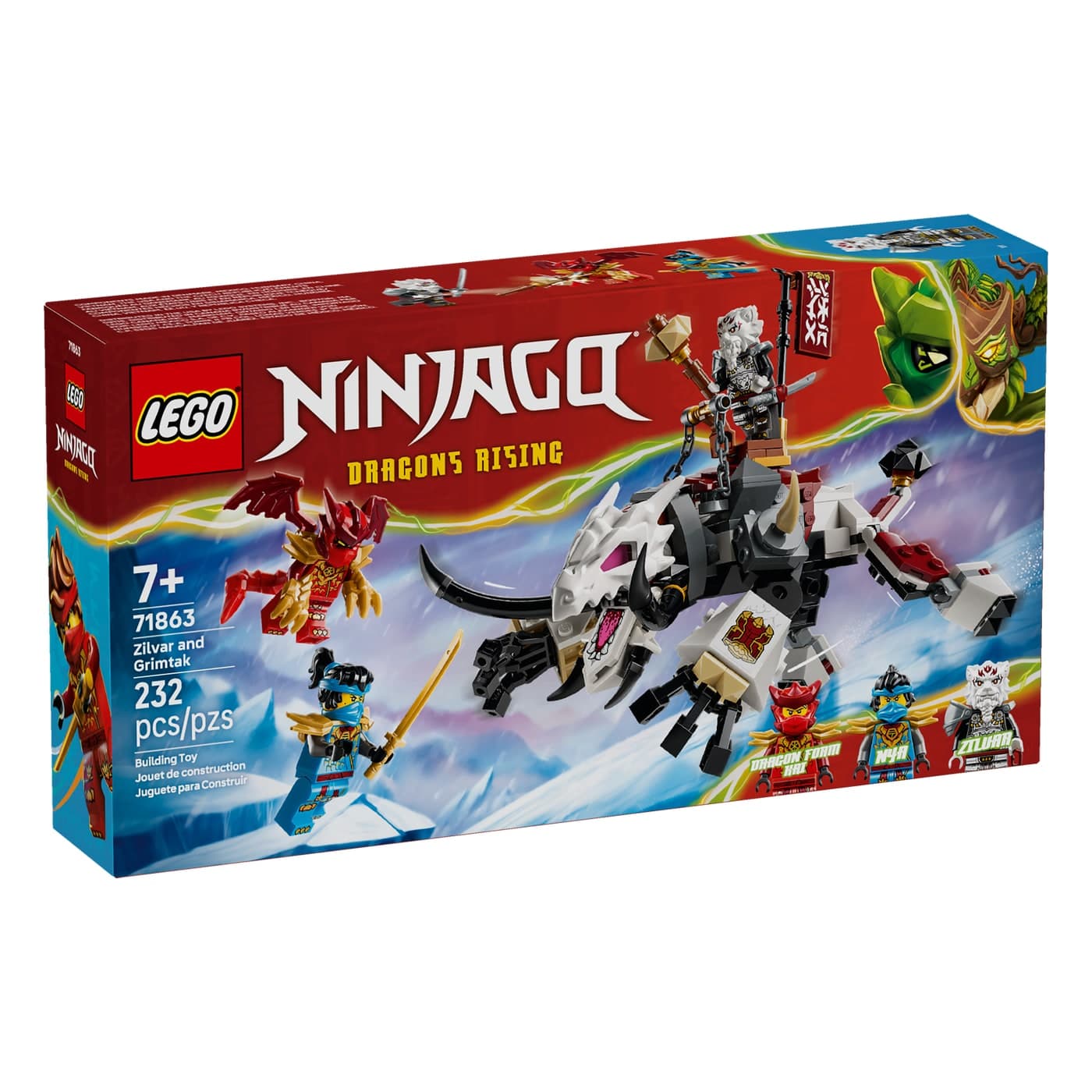 Lego Ninjago 71863 Zilvar Y Bestian Dragon Grimtak