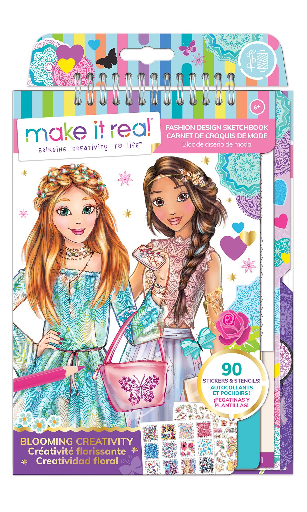 Make It Real 3C4G 3202 Cuaderno De Diseno De Moda Creatividad En Flor