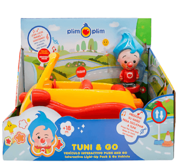 Arbex Plim Plim 4001 Vehiculo Push And Go Con Figura De 8 Cm