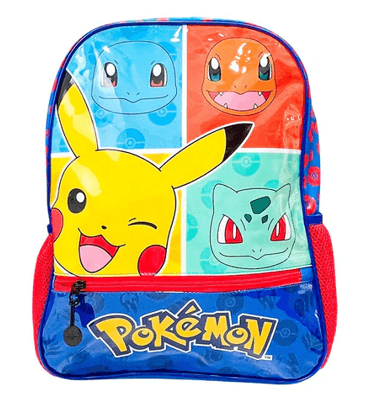 Nasa Pokémon Pkm002-Bp081A Mochila Infantil Pikachu, Squirtler, Charmander Y Bulbasaur