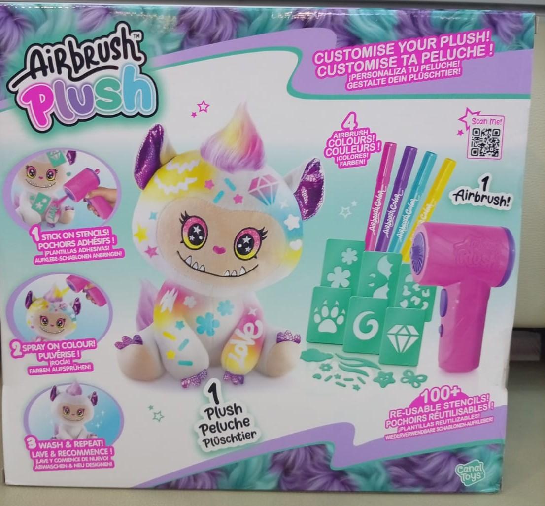 Canal Toys Airbrush Plush Air 078 Peluche Para Decorar Monstruo Tierno