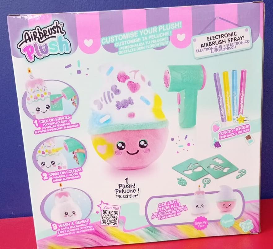 Canal Toys Airbrush Plush Air 072 Peluche Para Decorar Comida Deliciosa Y Aplastable