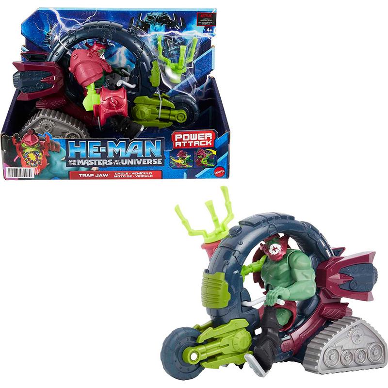 Mattel He-Man Hbl74 Motu Vehiculo Con Figura Man At Arms Trap Jaw (Asst 2/2)