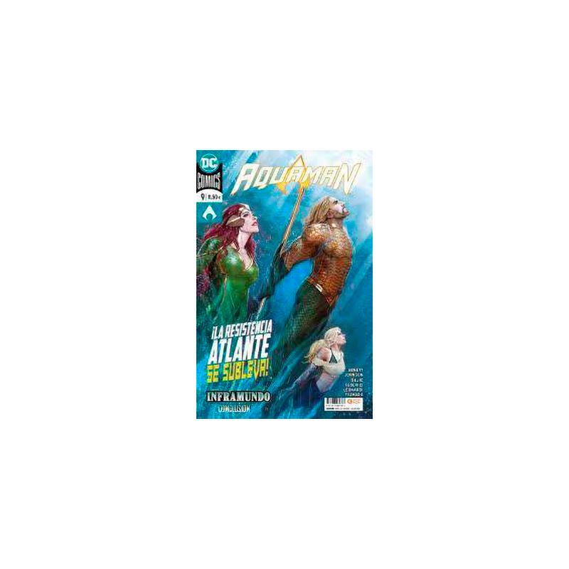 Libro Aquaman Num. 9 La Resistencia Atlante Se Subleva! Autor Dan Abnett 112 Pag. Esp. Pasta Blanda