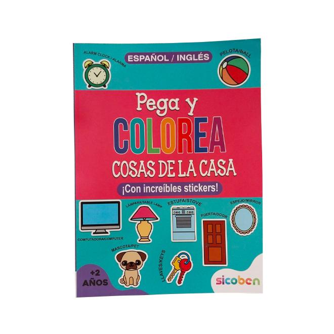 KADI Libro Pega Y Colorea II Cosas de la casa (Asst 2/2)