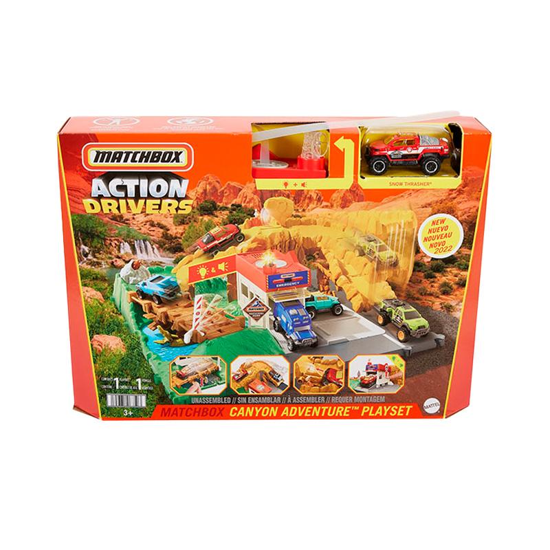 Mattel Matchbox Hbd74 Estación De Bomberos Set De Juego Con Sonidos