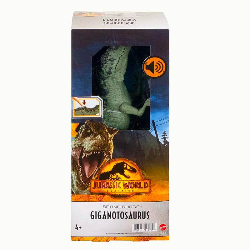 Mattel Jurassic World Hbk22 Dino Figura 12Plg Giganotosario Con Sonido