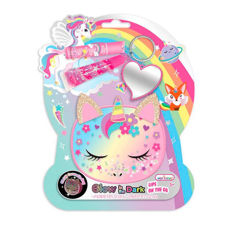 Hot Focus 145Gd Set Cosmetico Lips On The Go-Glow In The Dark