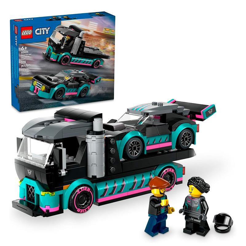 Lego City 60406 Coche De Carreras Y Camión Portacoches