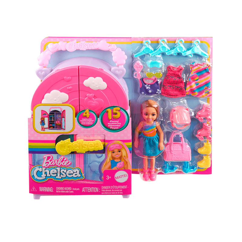 Mattel Barbie Hxn03-0 Muñeca Chelsea Set De Closet