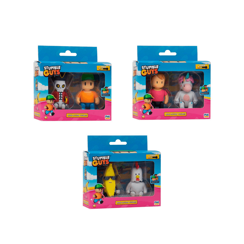 Pmi Kind Word Stumble Guys Sg3002 Mini Action Figures 2 Pack Window Box Surtido