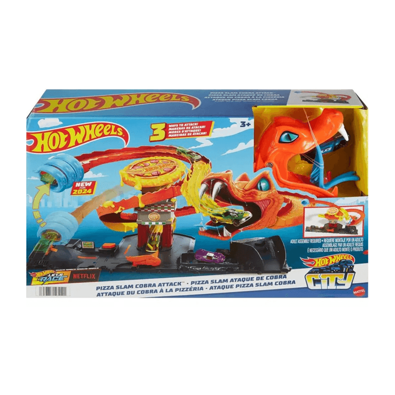 Mattel Hot Wheels Htn81 City Ataque De Cobra Vs Pizza